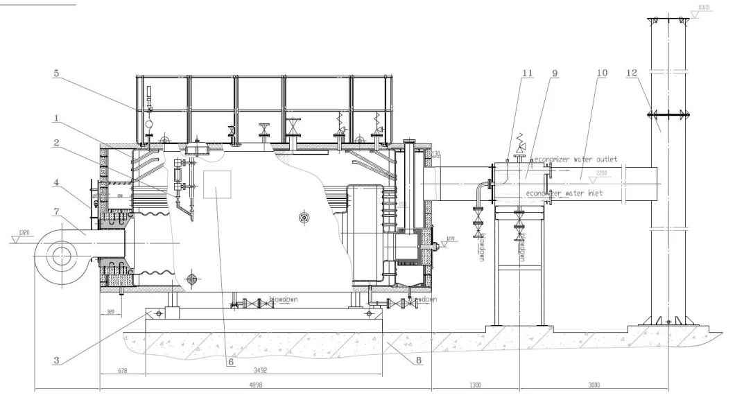 Packaged Gas, Oil, Dual Fuel Steam Boiler with European Burner